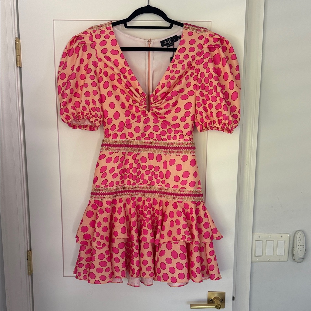 Patbo Bossa Lace Trim Mini Dress